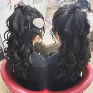 【💙🌙ナイトワーク・出勤前に🌙💙】しっかり巻き・コテ巻き・巻き下ろしセット✩.*˚