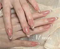 💛【ハンド】チップ長さだしマグネットグラデーションフレンチ｜パーツ2個プレゼント付き
