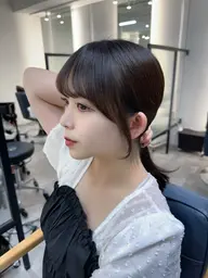 【当日予約歓迎】結んでもかわいく✨顔周りカット💇♀️(サイドバング・もみあげ含む)