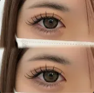 マツエク フラットラッシュ120本➕束感コーティング🩵