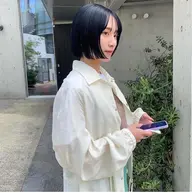 minimo営業後限定🌚切りっぱなしボブカットモデル✂️2step treatment付き