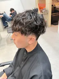 骨格矯正カット＋波巻きパーマ