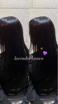 【肩下💜】🪽白髪染め🪽+2ステップトリートメント🫧