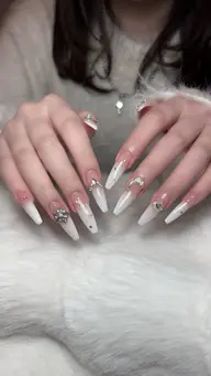 10本統一 フレンチ,グラデーション,チーク,ドット💍🎀*♬೨̣̥