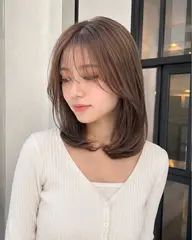🌷無料🌷ミディアムレイヤーカット🐺💜