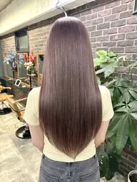 〔顔周りもOK✂︎💫髪の痛みが気になる方へ🌿〕ケアブリーチ➕カラー➕メンテナンスカット➕ナノスチームTr