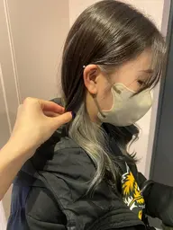 ♡💍イヤリングカラー💍♡イヤリングブリーチ➕カラー➕クイックトリートメント