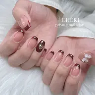 【オフあり】フレンチネイル🩵