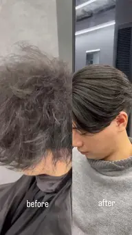 メンズ縮毛矯正! ブリーチ毛❌ 30代まで