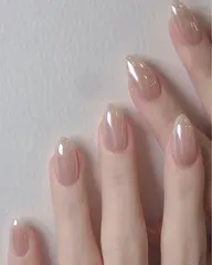 オローラパウダーネイル