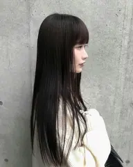 前髪だけ!縮毛矯正+cut+全体高級トリートメント