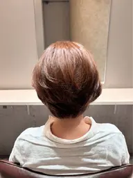 【全体カラー】🌈✨🧡ナチュラルヘアカラー🧡✨🌈赤みブラウンベースカラー(ブリーチ、Wカラーなし)