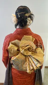 成人式🎀振袖着付け+ヘアセット+メイク【こちらのメニューのみすぐ予約不可】