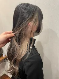 イヤリングカラー(ブリーチ込み)+フルカラー