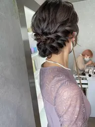 結婚式、パーティー、イベント、卒業式、お食事会等セレモニー仕様のしっかりヘアセットしたい方へ✨