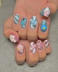 【人気No.3】持込み画像アート・パーツやり放題2.5h［パラジェル・フィルイン・ケア込］※予約リクエスト下さい