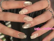 今月のおすすめ🎀レースネイル2本+マグネットネイル