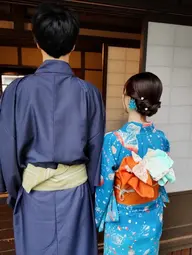男性浴衣レンタル【着付けのみ】(女性のお客様と同伴の方のみご予約可能)