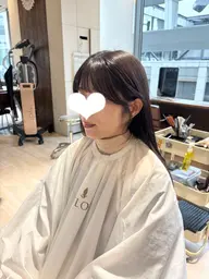 前髪&顔周りカット+透明感カラー+AFLOATオリジナルトリートメント🌼