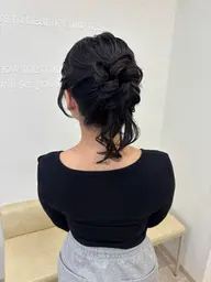 高めアップ🪄(高めお団子❁⃘*.゚