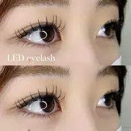 平日限定【LEDエクステ】フラットラッシュ100本