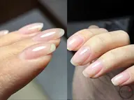 【ジュニア枠】ツヤツヤ美フォルムクリアジェル✨（オフ込/自爪補強・丁寧ケア）/フィルイン