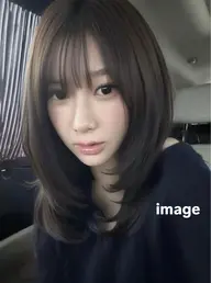 layer cut + aujua shampoo +treatment