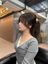 小顔似合わせカット✨&透明感カラー🫧