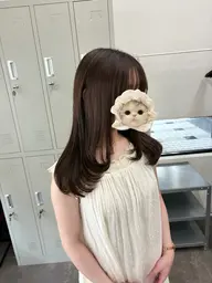レイヤーカット♡まとまりやすい韓国風ミディアムレイヤー