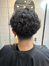 カット+無造作パーマ