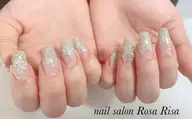 《オフなし》キラキラ🌟アクリルスカルプチュア ラメグラデーション ストーンorパーツ2本までプレゼント🎁