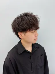 【メンズ限定】ミニモ限定25%offメンズカット+シャドウパーマ+リラクゼーションシャンプー