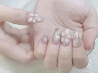 SNS話題💝大人気★ぷっくり3Dフラワー🌺ネイル¥8980→¥6000