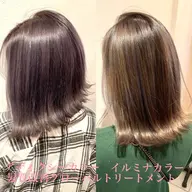 ☀️うる艶◎美髪◎質感◎☀️髪質改善トリートメント+アディクシーカラーorイルミナカラー¥13750⇨¥8250