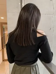 カット+ブリーチなしワンカラー✨✂️