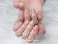 💜大人気ガラスフレンチ💜(オフ無料、ケア、保湿オイル込み)