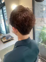 眉カット付き😎メンズカット&カラー&炭酸スパ