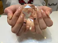 【ハンド】ワンカラー+ワンポイントストーン2本(オフなし✖️)