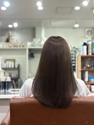 【品のある艶髪へ】カット+透明感カラー+保湿トリートメント✨仕事帰りもOK