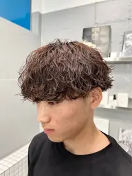 メンズカット✂️+メンズパーマ🌀+メンズ眉ワックス🔥