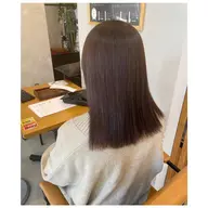 人気No.2 前髪カット+透明感カラー+艶髪トリートメント U-24
