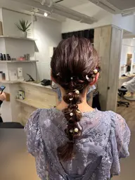 🧚‍♀️✨️ヘアセット（全アップ）髪飾り付き🧚🏻‍♀️✨️