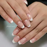 フレンチネイルorミラーネイル 🩵