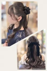 巻き髪ヘアもアップスタイルも💄🎀