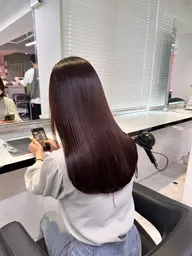 🗝️🤍艶サラストレートヘアなら🤍🗝️メンテナンスカット➕ストレートパーマ(縮毛矯正)➕炭酸スパ💍