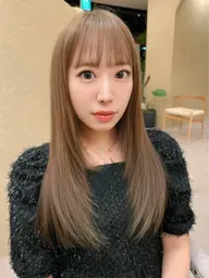 【ダブルカラー+最高級ダメージ補修ケラチントリートメント】(ケアブリーチ込み)