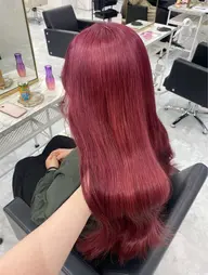 ❤️ワインレッド❤️ワンカラー+トリートメント【チェリーレッド】