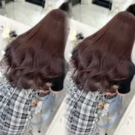 【🤍定番メニュー🤍】ワンカラー+2step高保湿トリートメント🫧コテ巻き仕上げ💞 ¥13200→¥7900