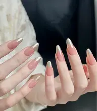 マグネット➕🎀ミラー・オーロラ🫐グラデーション【ベース選べる】|大きいパーツ2個付き