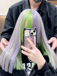 【周りと差がつくデザインカラー✨】デザインブリーチ＋デザインカラー＋1Step髪質改善トリートメント